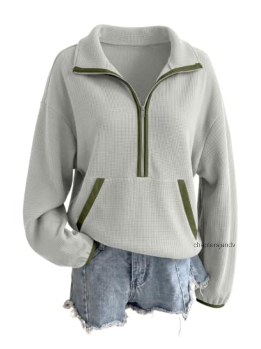 Lightweight Mock Neck Half Zip Pullover Sweatshirt